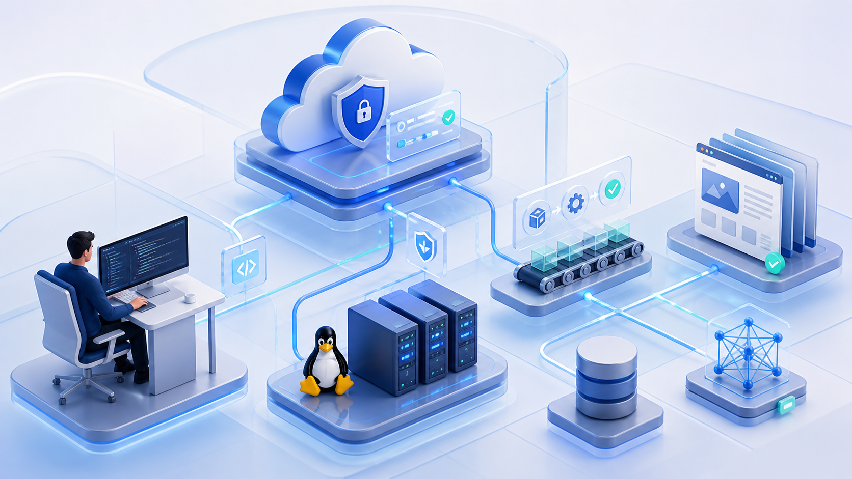 Representación visual del ecosistema tecnológico de SeasStack